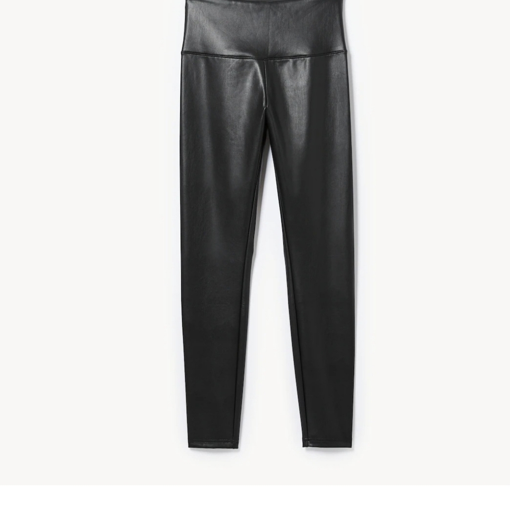 Black Faux Leather Leggings